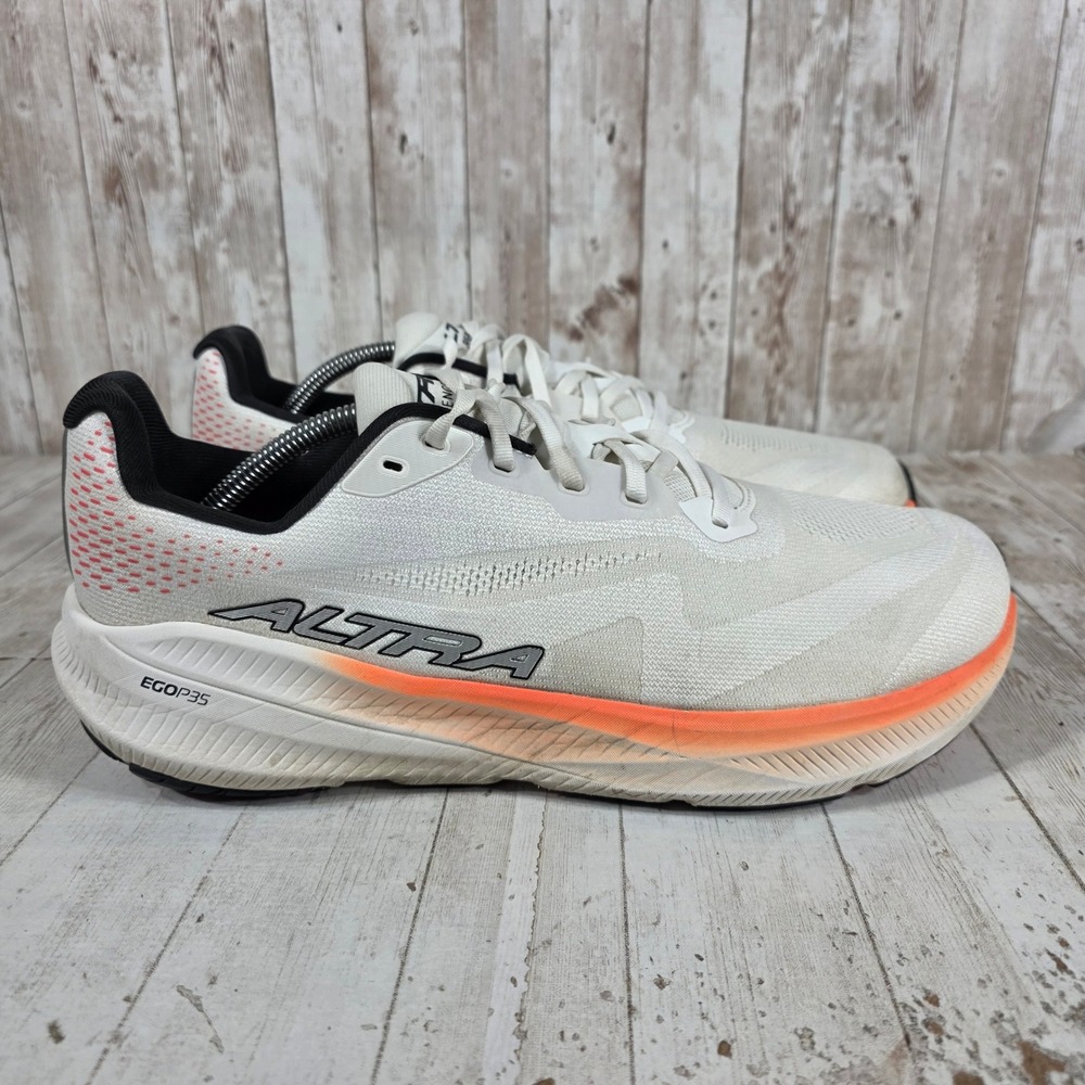 Altra Vanish Carbon Mens 12 White Orange Road Racing Shoes AL0A85SS161